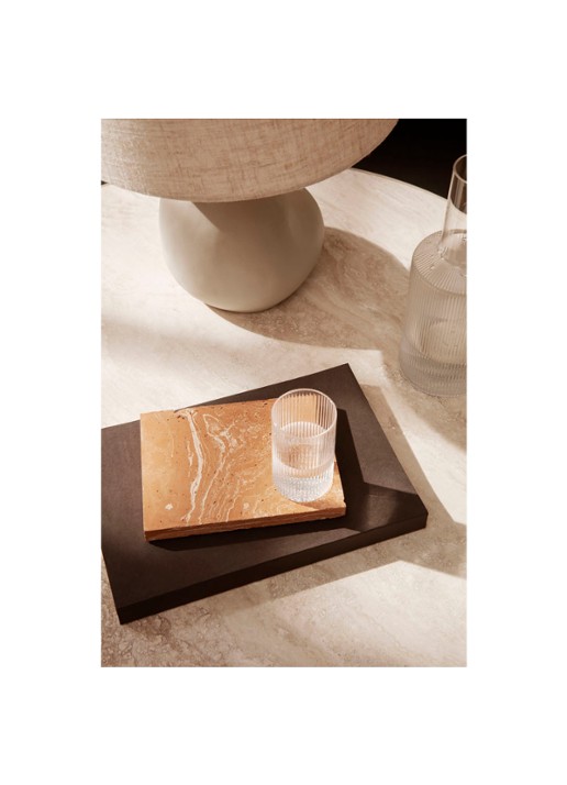 ferm LIVING Ripple Verrines glazen set van 4 - voorkant 2 transparant