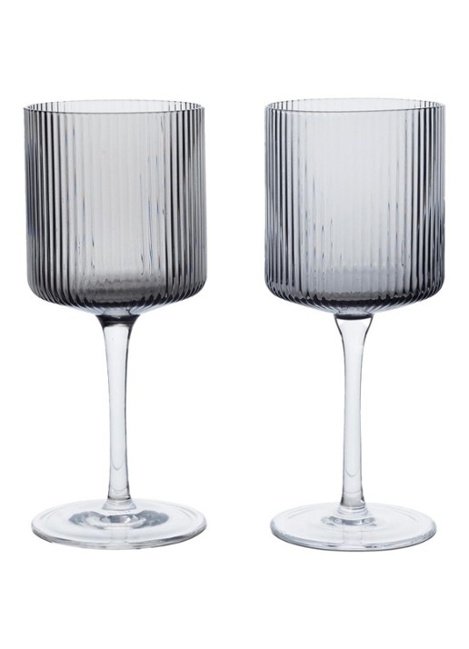 ferm LIVING Ripple wijnglas set van 2