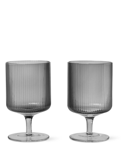 ferm LIVING Ripple wijnglazen set van 2