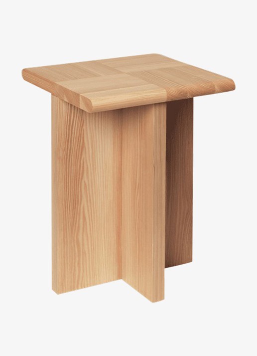 ferm LIVING Sala kruk 32 x 32 cm - detail camel