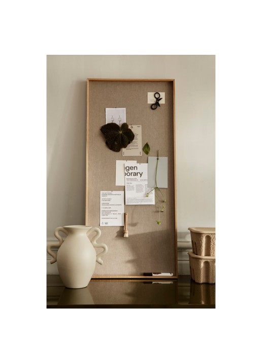 ferm LIVING Scenery prikbord 100 x 45 cm - voorkant 2 taupe