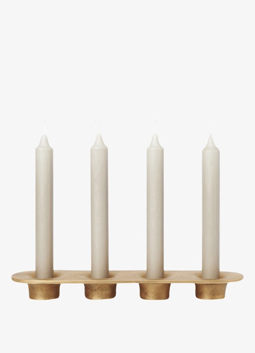ferm LIVING Soothe kandelaar - detail brons