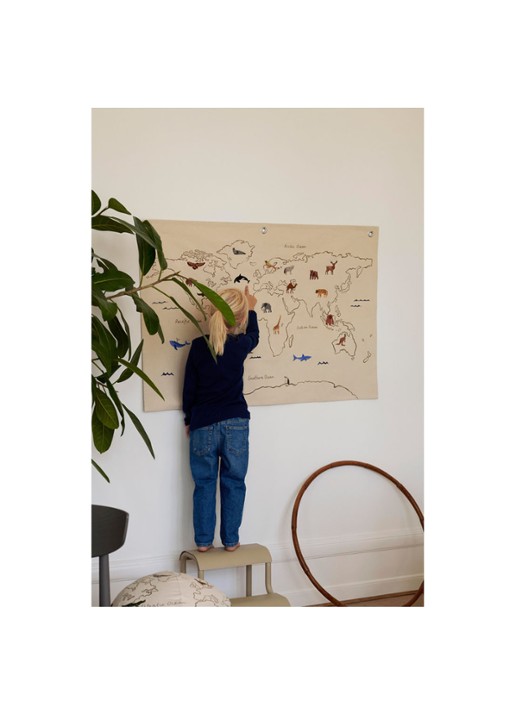 ferm LIVING The World wandkleed 70 x 100 cm - detail 2 undefined