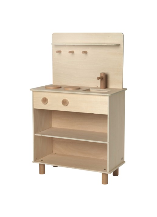 ferm LIVING Toro Play speelkeuken speelgoed - voorkant naturel