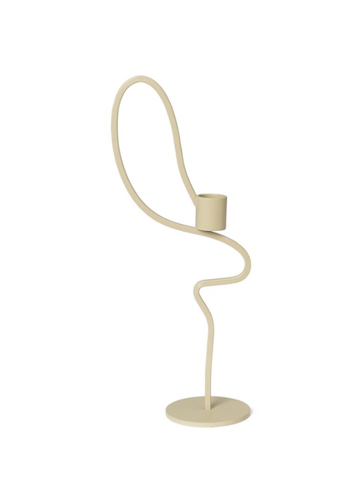 ferm LIVING Valse kandelaar 28 cm - detail 4 beige