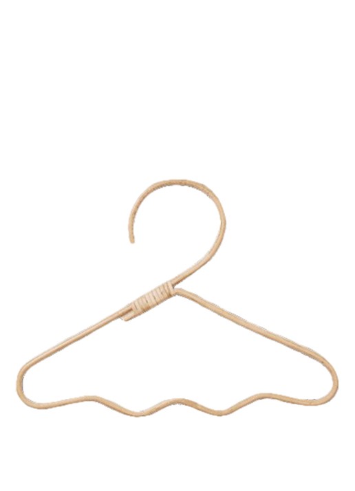 ferm LIVING Wavi kleerhanger set van 3 - voorkant 2 bruin