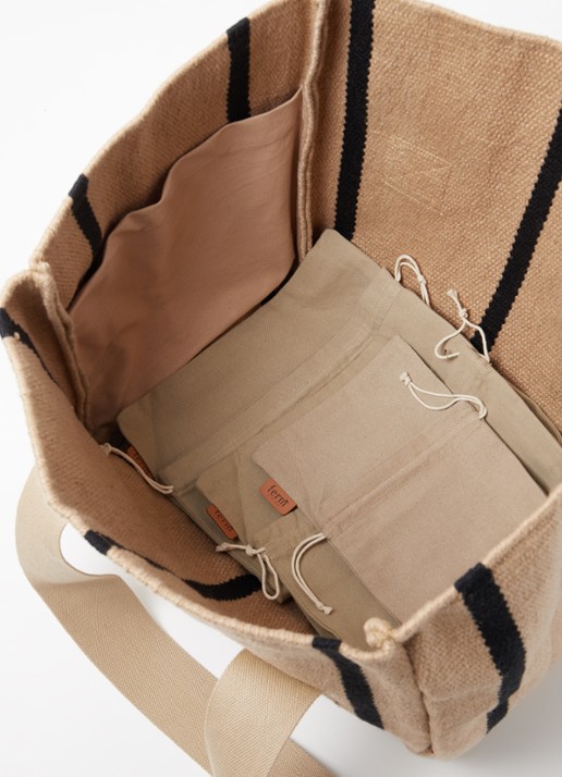 ferm LIVING Yard Picnic Bag shopper - detail 3 beige