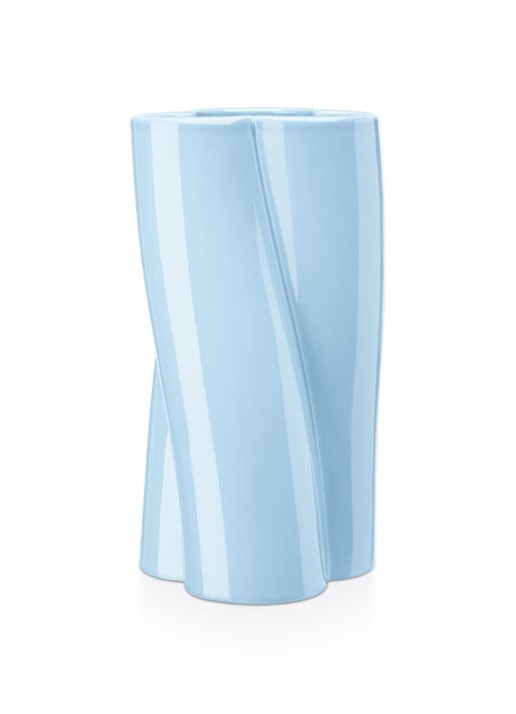FÉST Wocky vaas L 28 cm - voorkant 2 lichtblauw