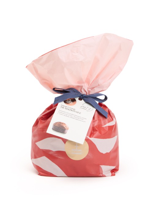 Fiasconaro Tradizionale panettone met verse gekonfijte sinaasappelschil 500 gram - voorkant undefined