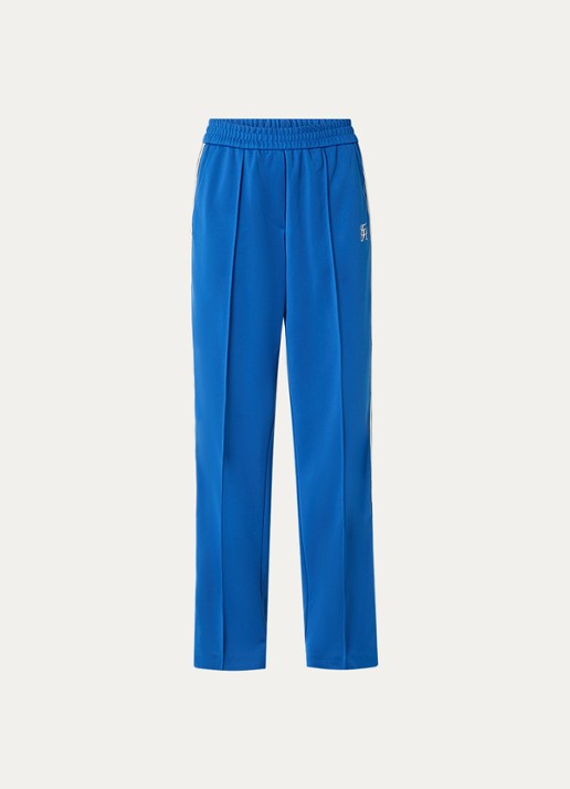 Fifth House Gino high waist straight fit trackpants met steekzakken - voorkant 3 royalblauw