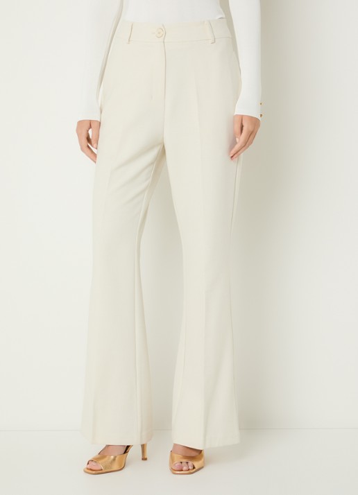Fifth House High waist flared fit pantalon met steekzakken