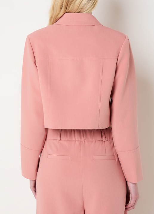 Fifth House Mabelle cropped jack met klepzakken - achterkant 2 roze
