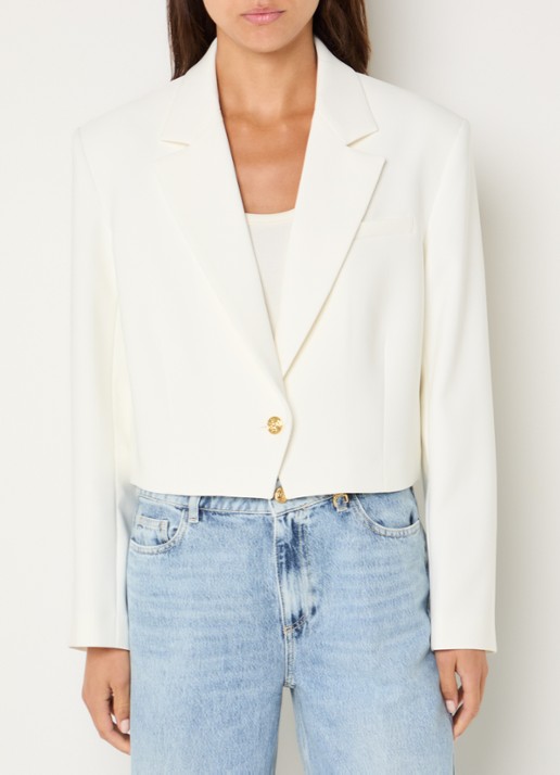 Fifth House Melodi cropped blazer met schoudervulling