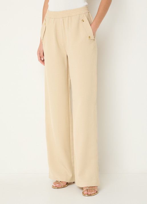 Fifth House Mina high waist loose fit pantalon met steekzakken