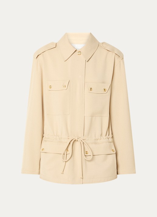 Fifth House Mina jack met klepzakken - voorkant 3 beige
