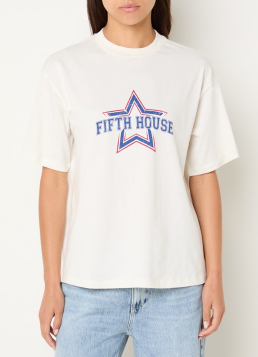 Fifth House Mindy T-shirt met logoprint
