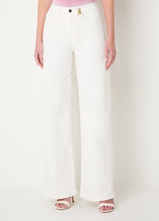 Fifth House Myles high waist wide leg jeans met gekleurde wassing