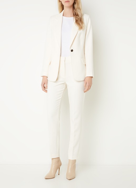 Fifth House Nato blazer met klepzakken - voorkant 4 gebroken wit