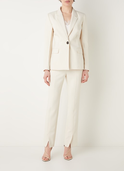 Fifth House Nenzo blazer met klepzakken - voorkant 2 creme