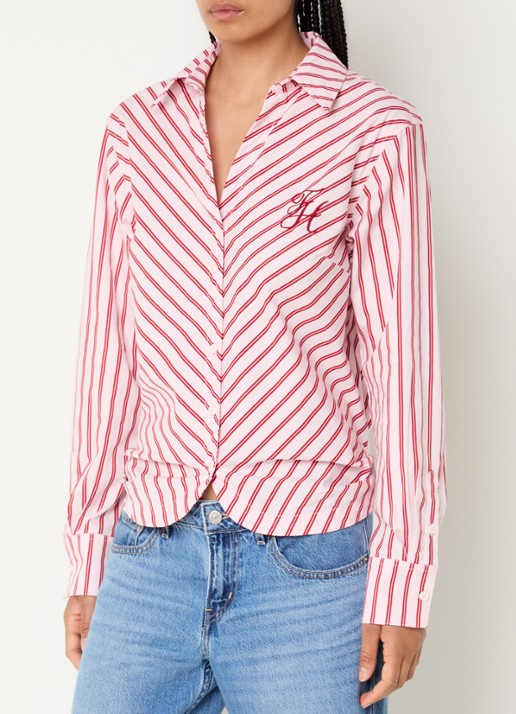 Fifth House Nicoll blouse met logoborduring