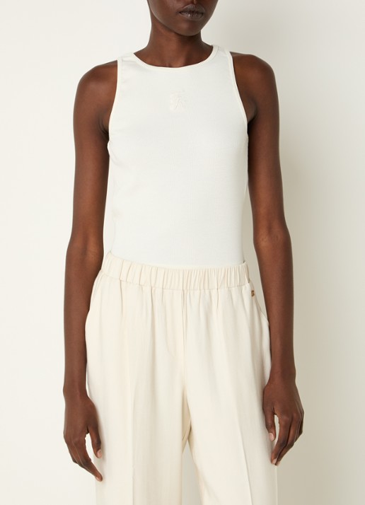Fifth House Odega tanktop met logoborduring