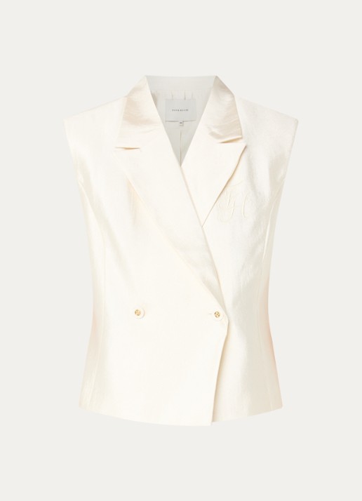 Fifth House Orlando double-breasted gilet - voorkant wit