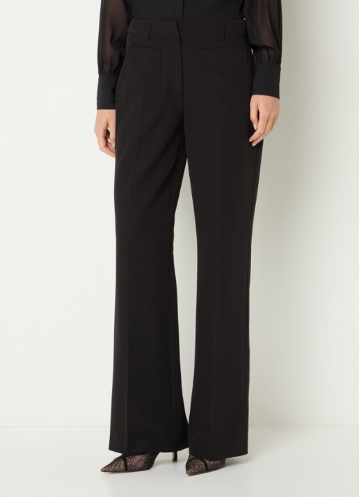 Fifth House Peggi high waist wide fit pantalon met opgestikte zakken