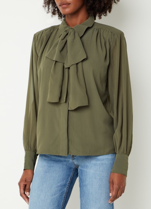 Fifth House Poppy blouse met sjaalkraag