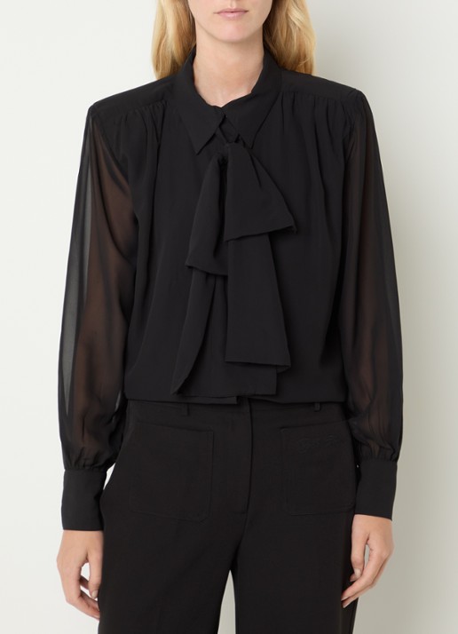 Fifth House Poppy blouse met sjaalkraag