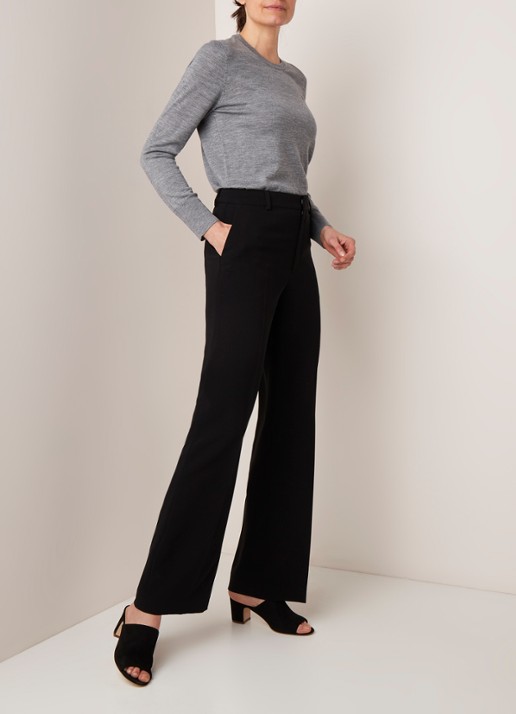 Filippa K Filippa K High waist straight fit pantalon - voorkant 2 zwart