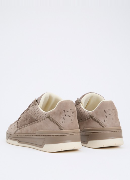 Filling Pieces Cruiser Dive sneaker met suède details - achterkant taupe
