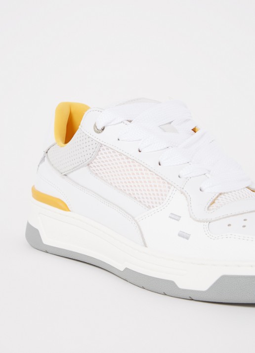 Filling Pieces Cruiser sneaker van kalfsleer met mesh details - Bijenkorf Edition  - detail 6 wit