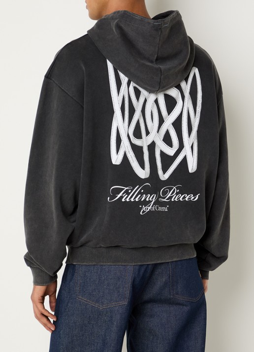 Filling Pieces Film Strip hoodie met logoborduring en backprint