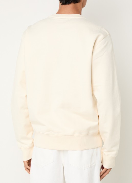 Filling Pieces Gowtu sweater van  katoen met logo - achterkant creme