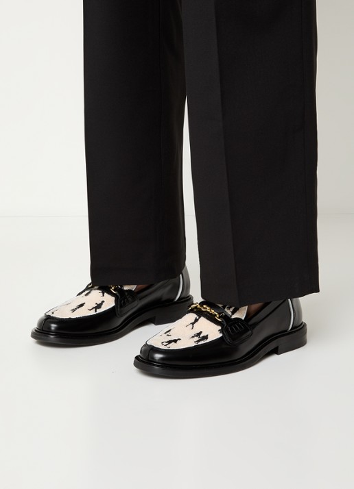 Filling Pieces Human Black loafer van leer - voorkant 5 zwart
