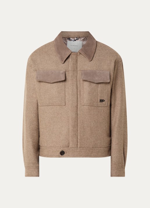 Filling Pieces Jack in wolblend met borst- en steekzakken
