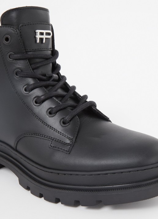 Filling Pieces Josh veterboot van leer - detail 3 zwart