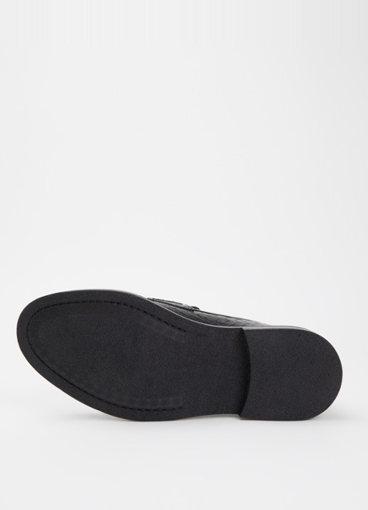 Filling Pieces Loafer van lakleer met gevlochten detail - detail 4 zwart
