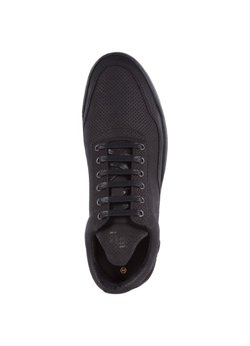 Filling Pieces Low Top Ghost Microlane sneaker van nubuck - detail 3 zwart
