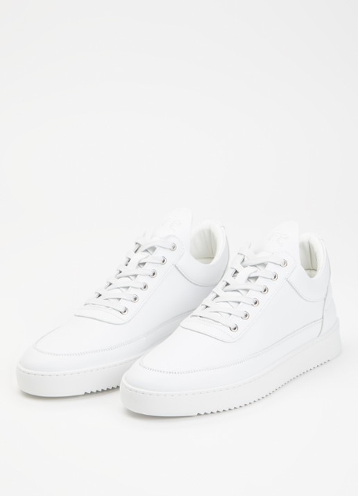 Filling Pieces Low Top Ripple Lane sneaker van leer - detail 4 wit