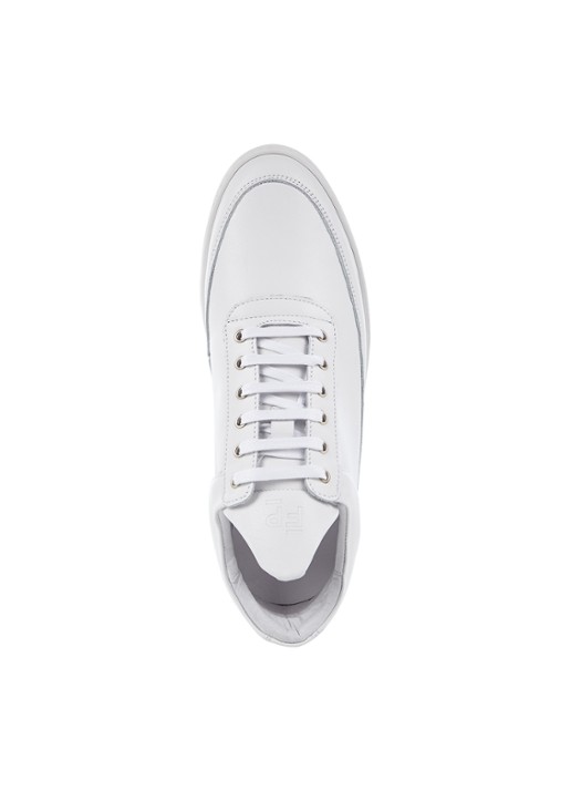 Filling Pieces Low Top Ripple Lane sneaker van leer - detail 3 wit