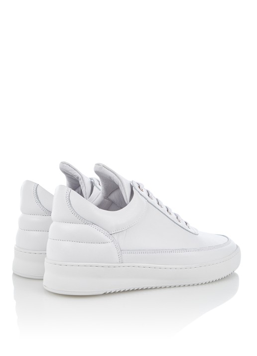 Filling Pieces Low Top Ripple Lane sneaker van leer - detail 4 wit