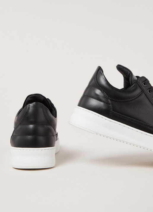 Filling Pieces Low Top Ripple sneaker van lamsleer - detail zwart