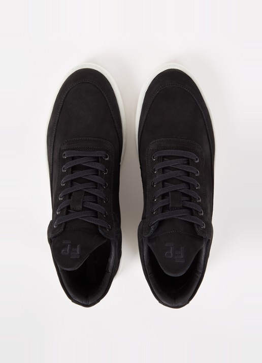 Filling Pieces Low Top Ripple sneaker van nubuck  - detail 3 zwart