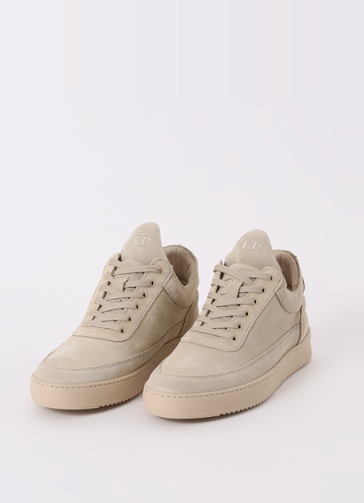 Filling Pieces Low Top sneaker van suède  - detail 3 beige