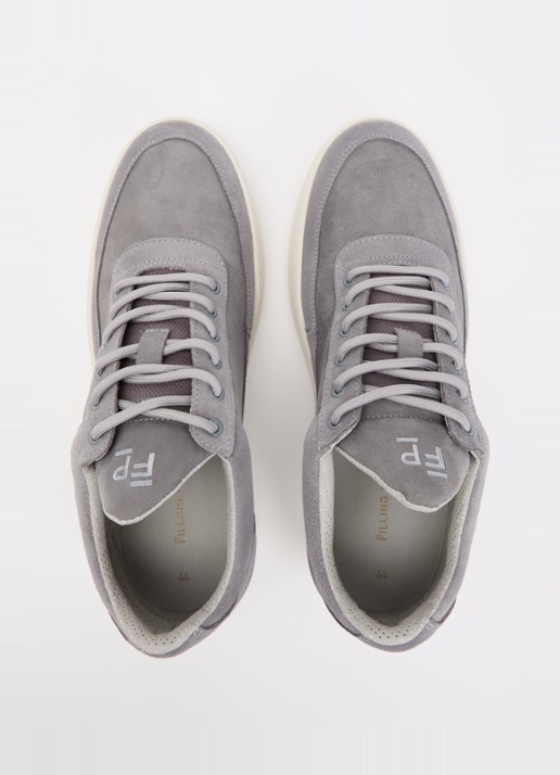 Filling Pieces Low Top sneaker van suède - detail 3 grijs