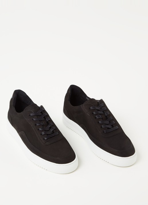 Filling Pieces Mondo 2.0 Ripple sneaker van nubuck - detail 2 zwart