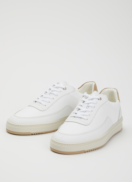 Filling Pieces Mondo Crumbs sneaker van leer - detail 2 wit