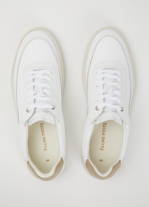 Filling Pieces Mondo Crumbs sneaker van leer - detail 3 wit
