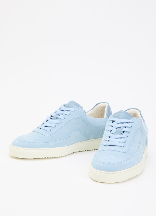 Filling Pieces Mondo Float sneaker van suède - detail 2 blauw